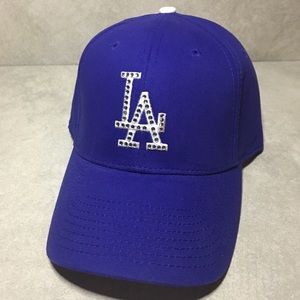 MLB DODGERS BLING ADJUSTABLE WOMENS HAT!